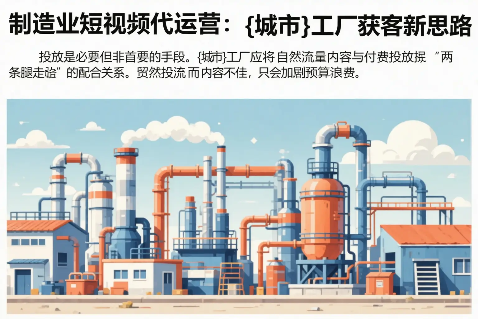 制造业短视频代运营:乾安工厂获客新思路